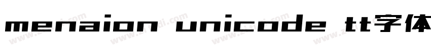 menaion unicode tt字体字体转换